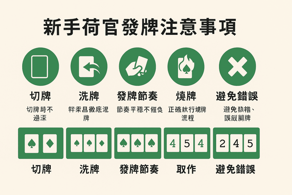 德州撲克荷官發牌技巧圖解