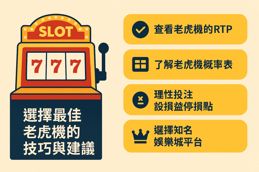 老虎機技巧與選擇建議